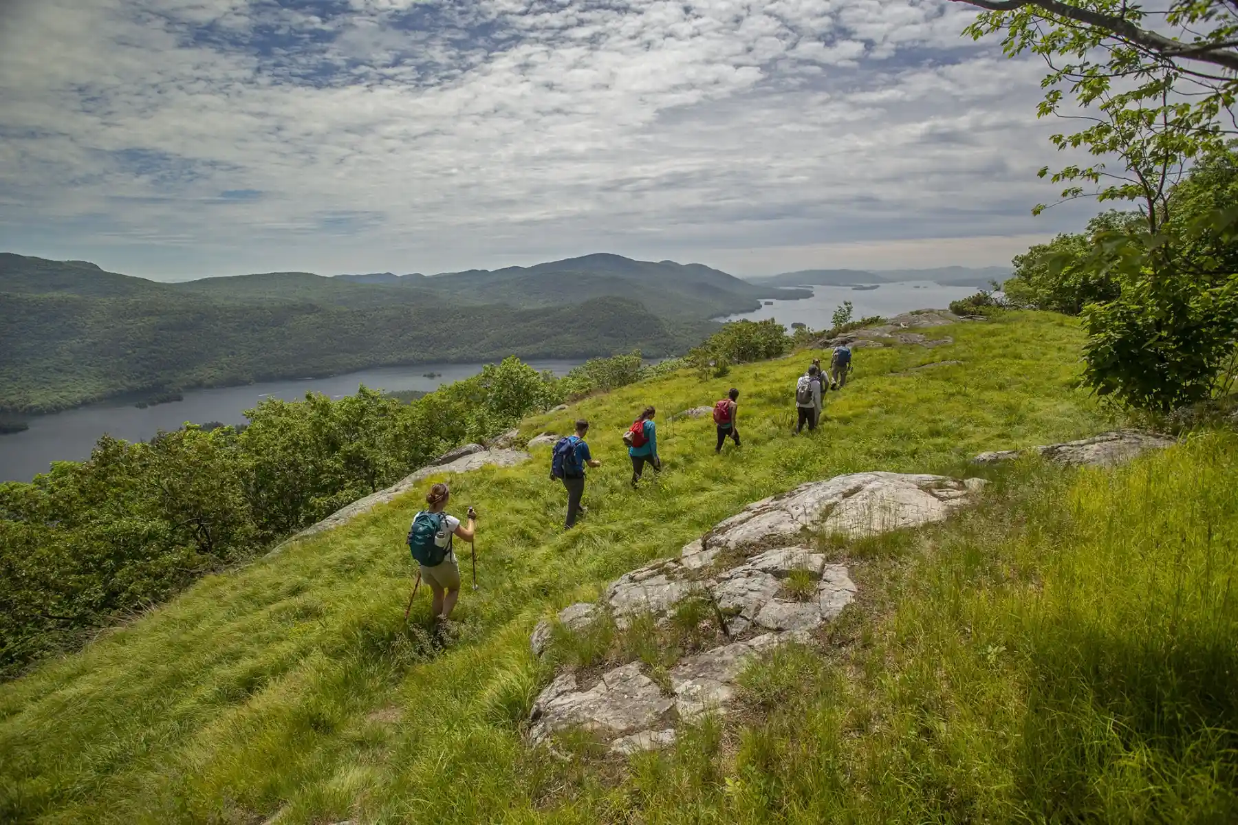 Hike near lake george