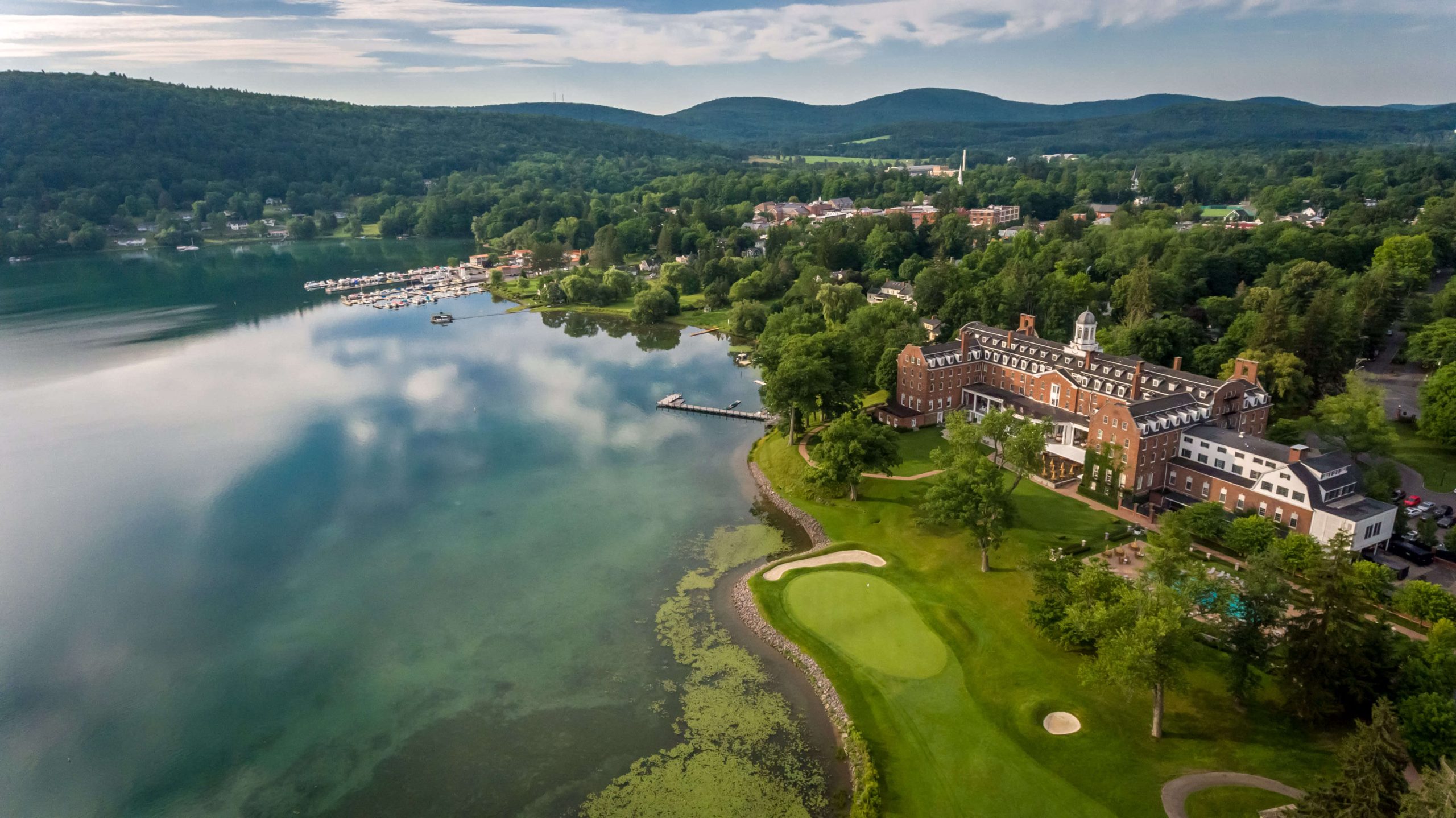 Aerial of Otsego Lake