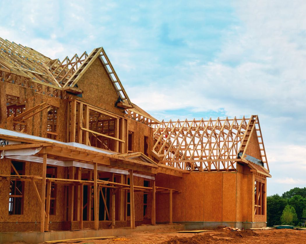 new construction home unfinished