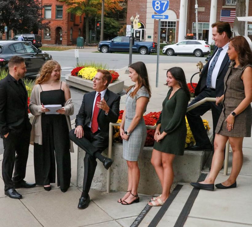 Varley team in front of City Center