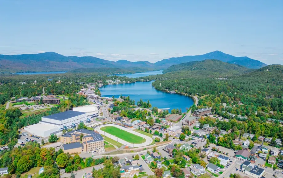 lake placid aerial
